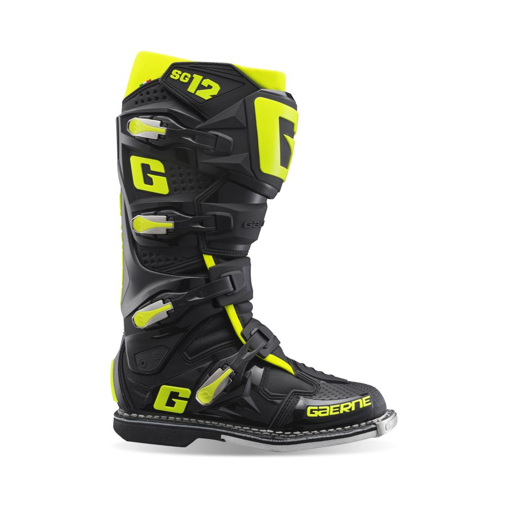 Gaerne SG12 Boot Black/Fluorescent Yellow Size - 10.5