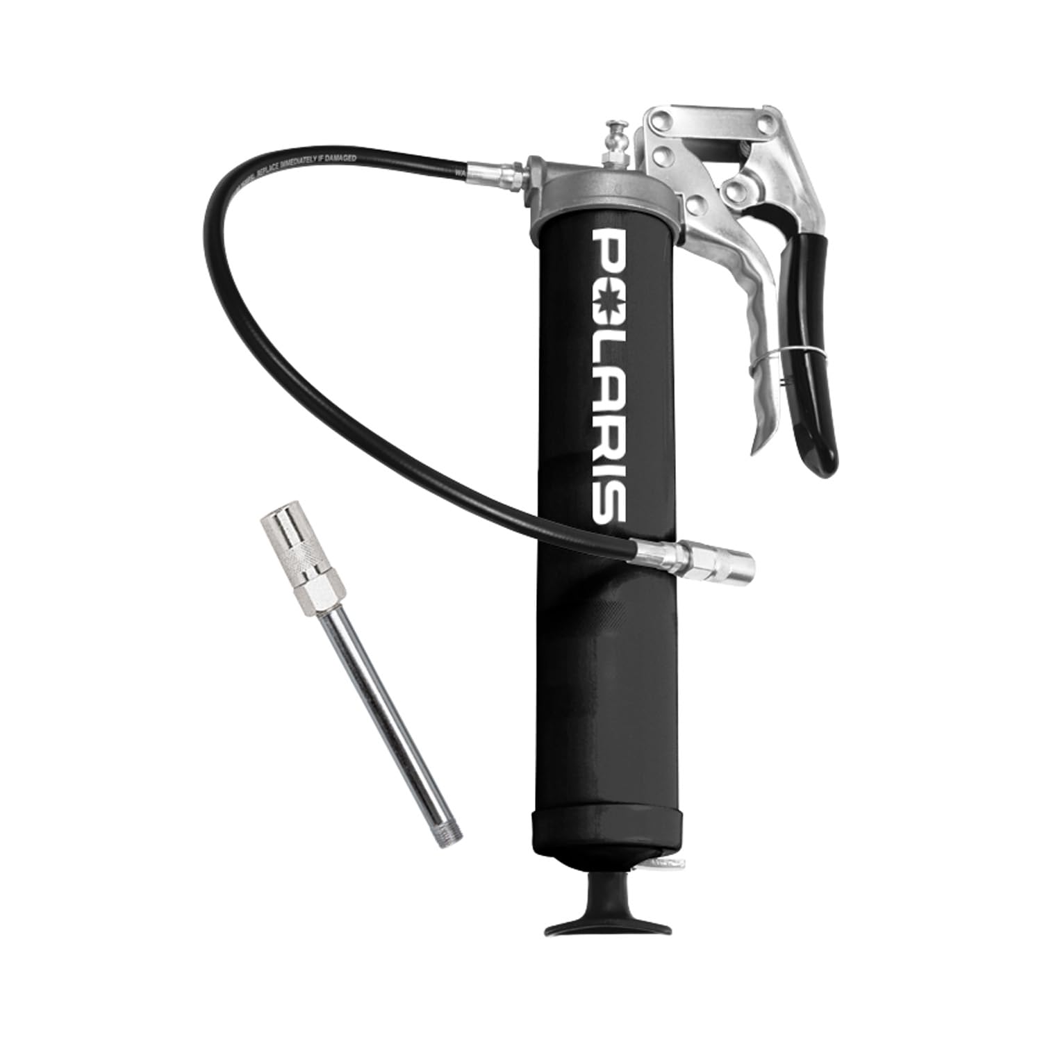 Polaris Heavy Duty Pistol Grip Grease Gun, 14 Oz Cartridge, Ultimate Lubrication Solution for Smooth Vehicle Performance, 18" Hose, 5,000 PSI, Ideal for All Vehicles, ATVs and UTVs - 2830569