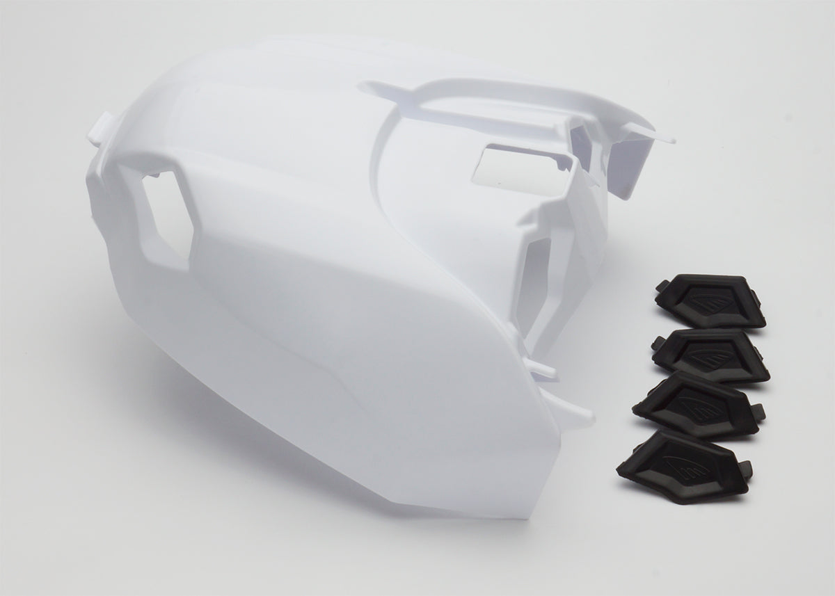 Vented Air Box Cover W/Plugs   White