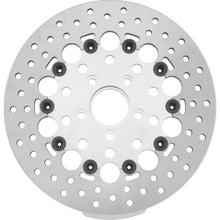 Twin Power 84-17 Big Twin Exc 08-17 FLH FLT Rear 11.5 Floating Rotor Silver Holes