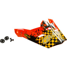 Visor W/Screws Anim8 Mx 46y Anim8 Orange/Yel/Silver Ys Yl