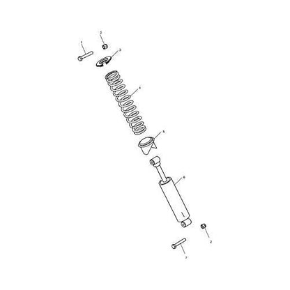 Polaris ATV Cam Adjustment Spring, Genuine OEM Part 5630551, Qty 1
