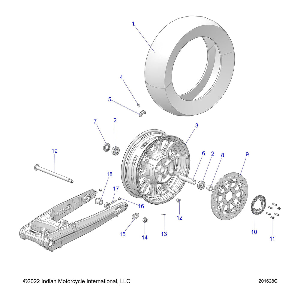 
                      
                        Indian Motorcycle Ring Tone, ABS, Genuine OEM Part 5633606, Qty 1
                      
                    