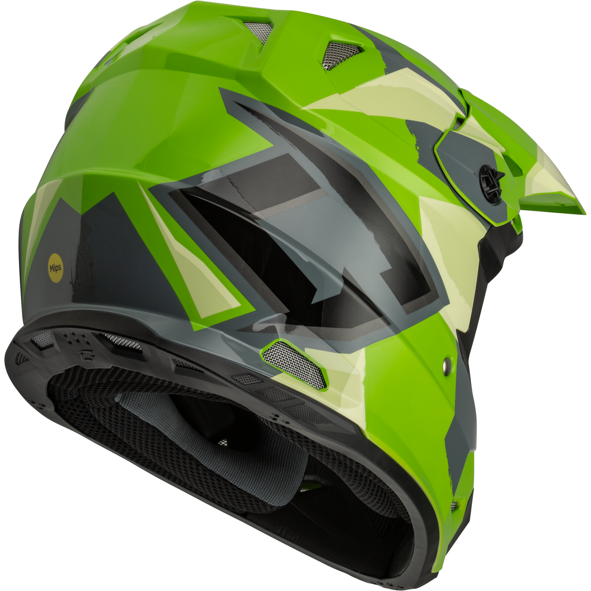 Mx 96s Splinter Helmet Green/Grey/Black Sm