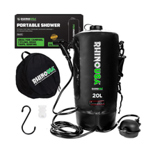 5 Gallon Portable Pressurized Camp Shower - Black