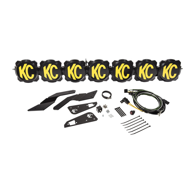 
                      
                        KC HiLiTES Can-Am X3 45in. Pro6 Gravity LED 7-Light 140w Combo Beam Overhead Light Bar System
                      
                    