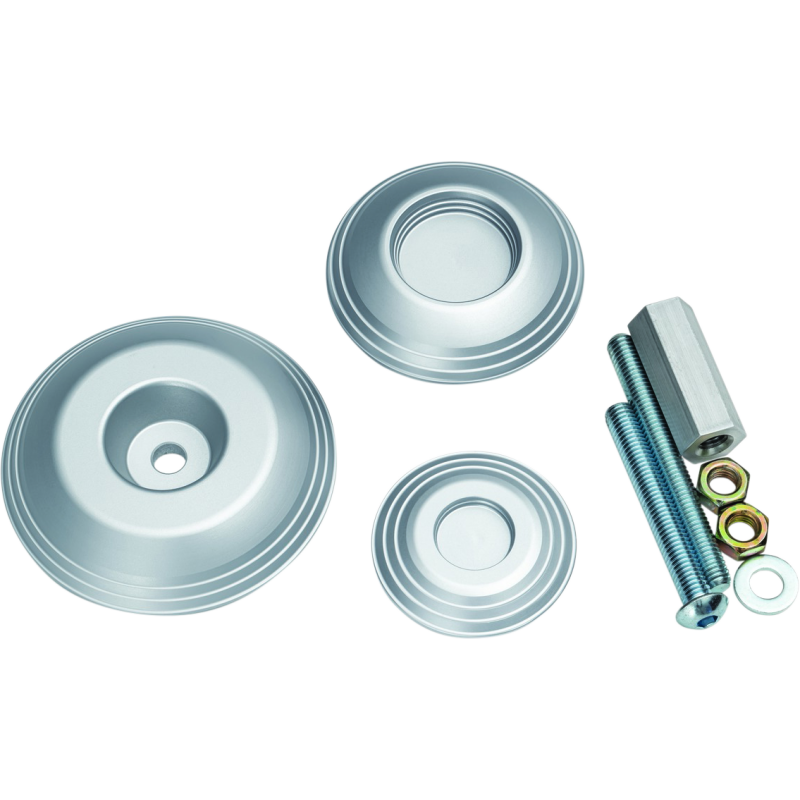 Kuryakyn Lodestar Rear Axle Sliders-BMW-Silver