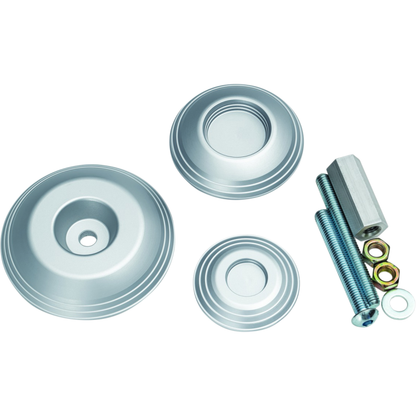 Kuryakyn Lodestar Rear Axle Sliders-BMW-Silver