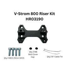 Handlebar Risers Black Suz