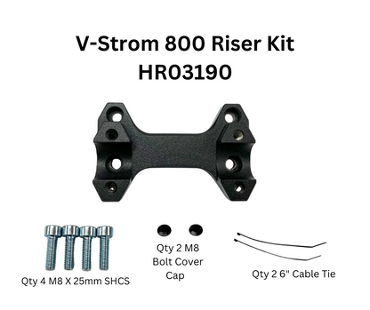 Handlebar Risers Black Suz