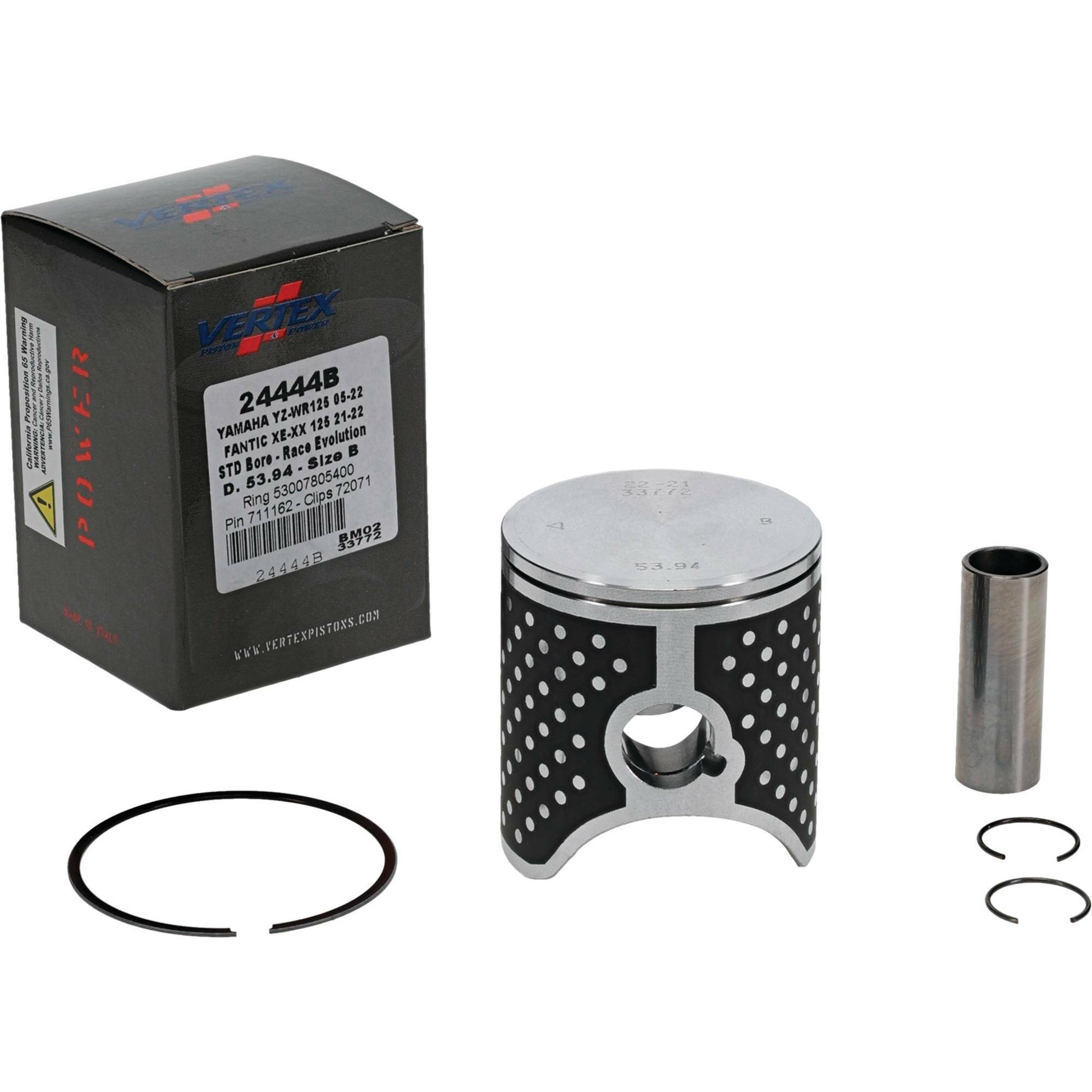 Piston Kit Cast Race Evolution 53.94/Std Yam