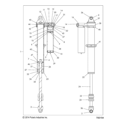 Polaris RZR Piston Band, Genuine OEM Part 1800509, Qty 1