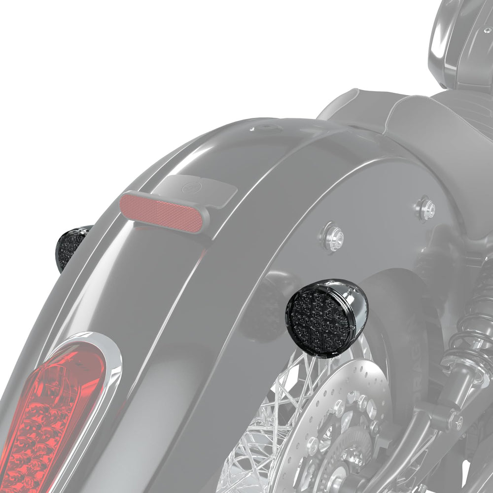 
                      
                        Indian Motorcycle Scout Classic Smoked Turn Signals - 2890296-156
                      
                    
