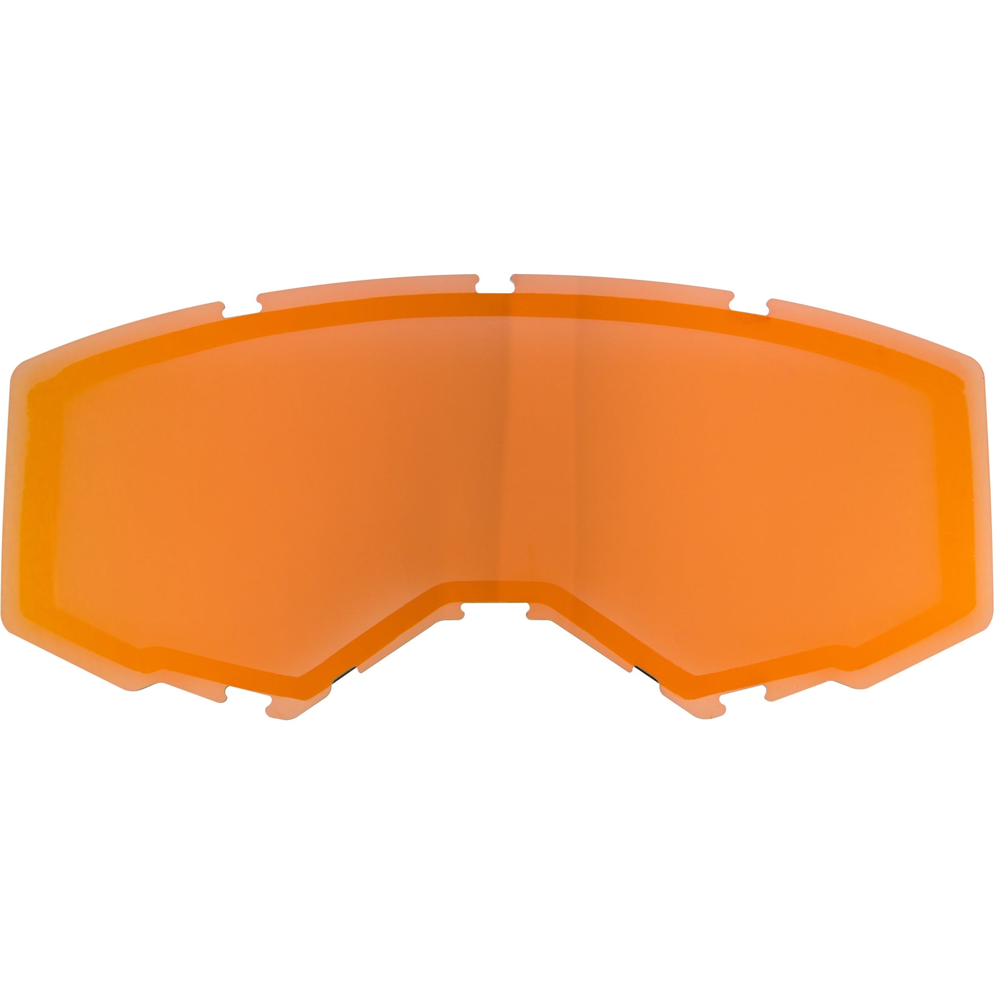 Dual Lens W/O Vents Adult Polarized Orange Mirror/Smoke