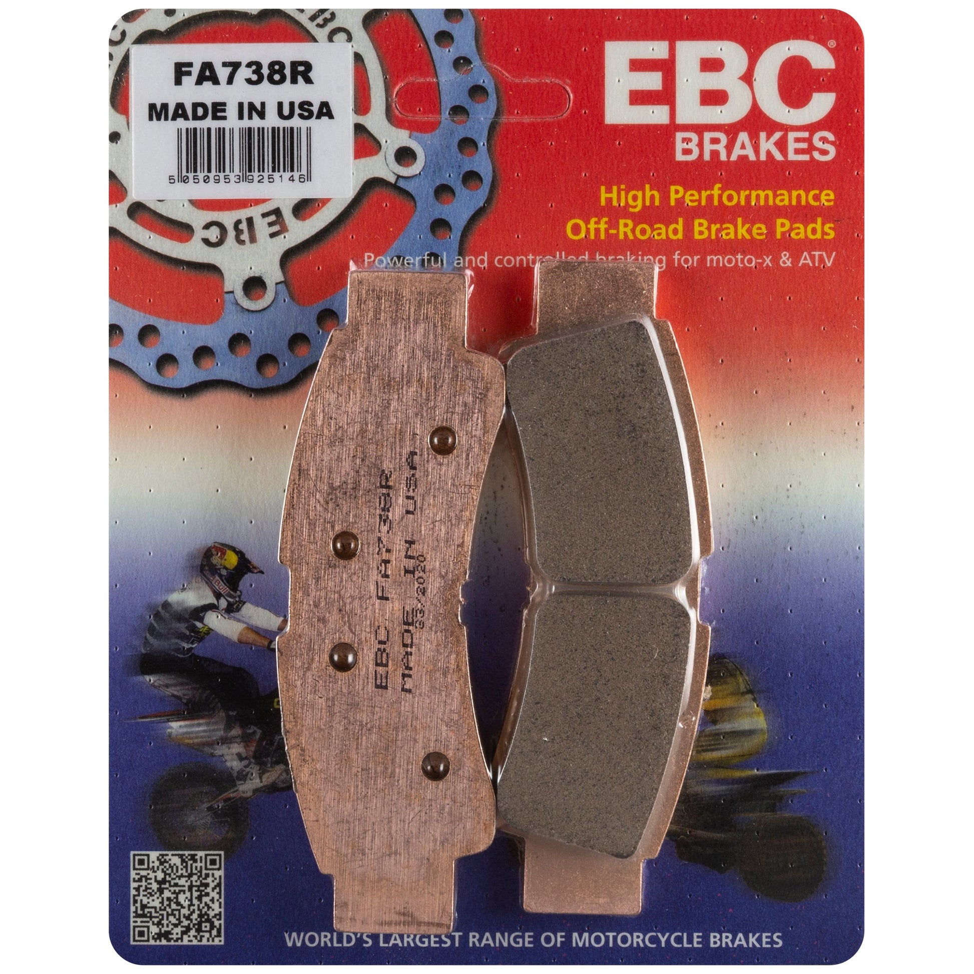 Brake Pads Fa738r Sintered R Series