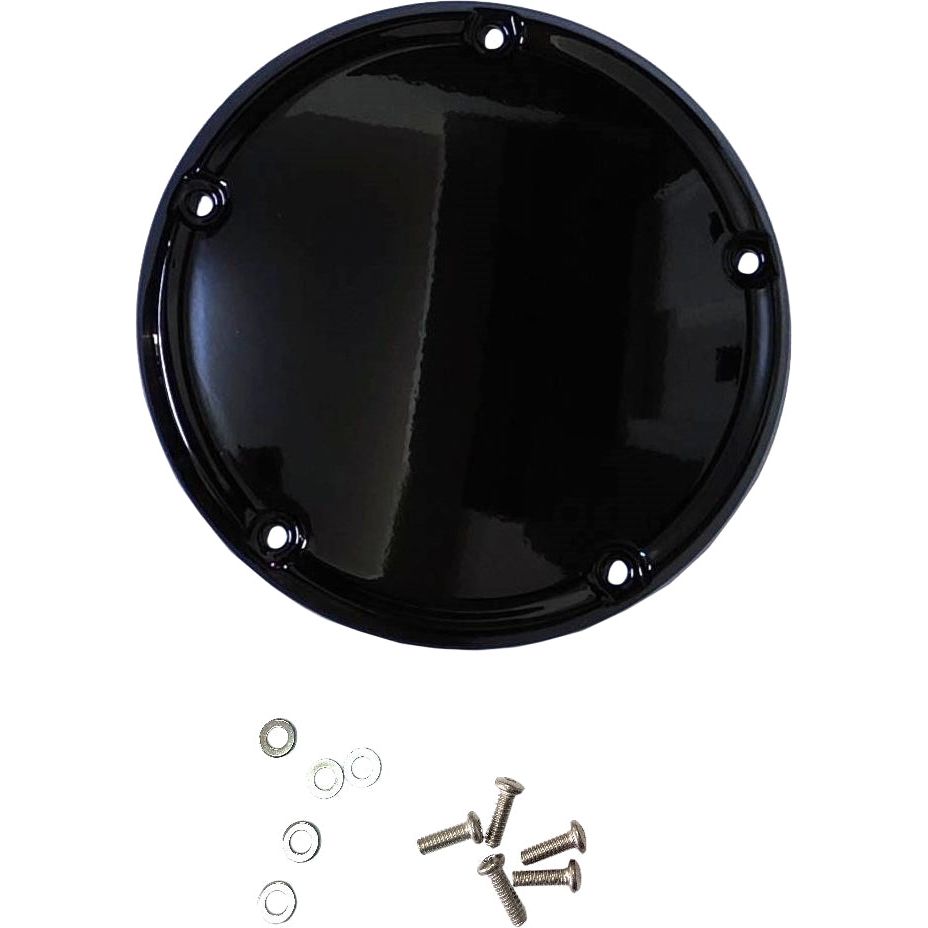 Smooth Derby Cover Gloss Blk M8 Softail Oe#25700971