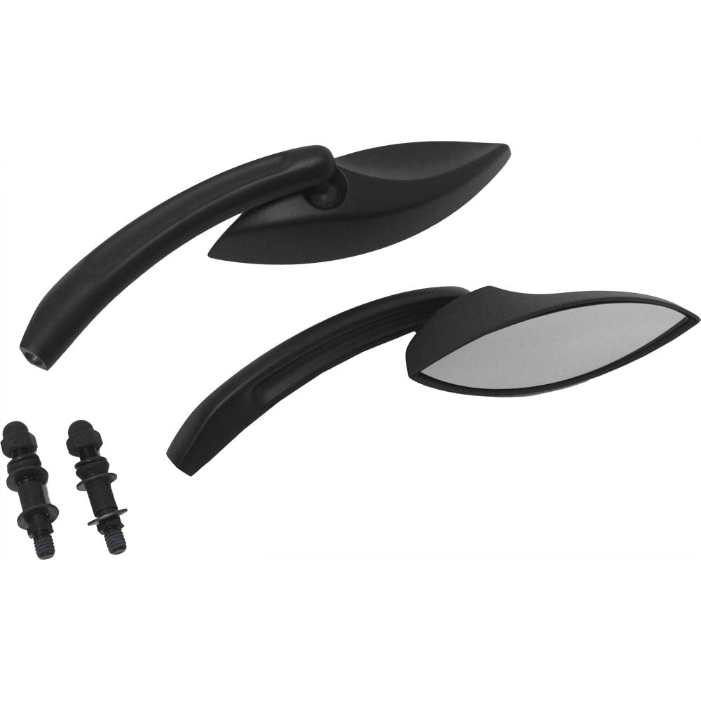 Mirrors Black Eliptical Black