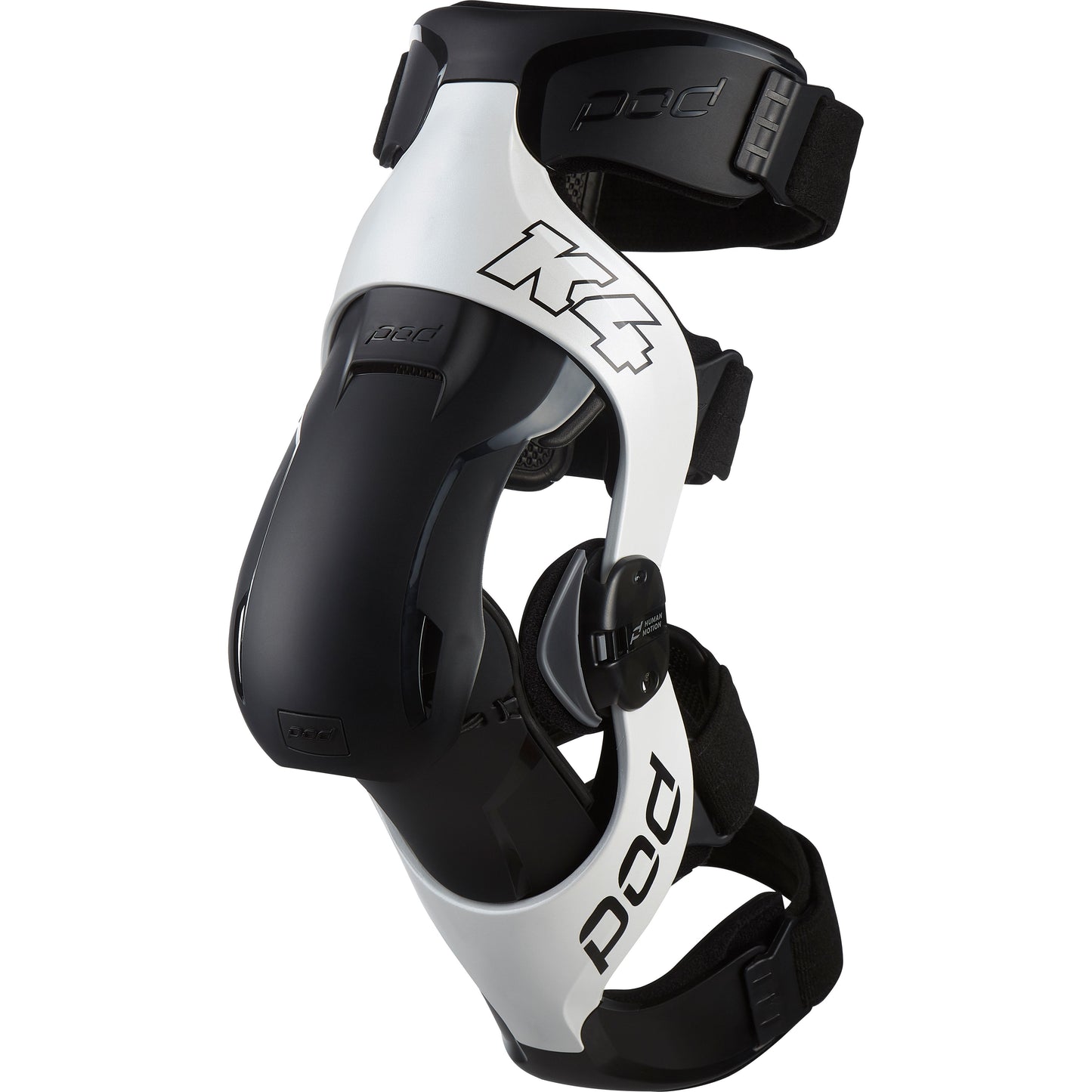 K4 V2.0 Knee Brace (Rt) White/Black Md/Lg