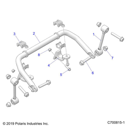 Polaris RZR Stabilizer Bar, Genuine OEM Part 5341260, Qty 1