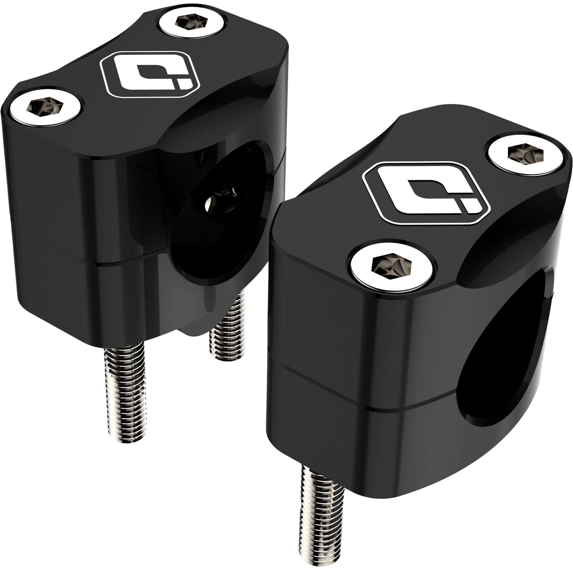 Bar Adapters 7/8" To 1 1/8" 15mm Rise Black