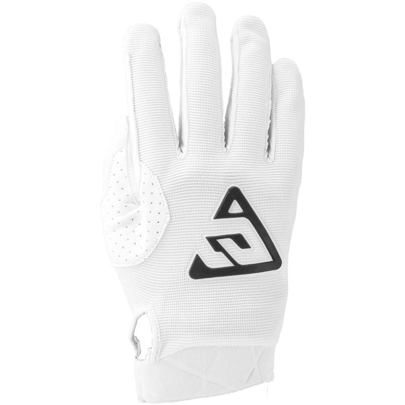 Answer 25 Peak Gloves White/Black Logo Youth - XS