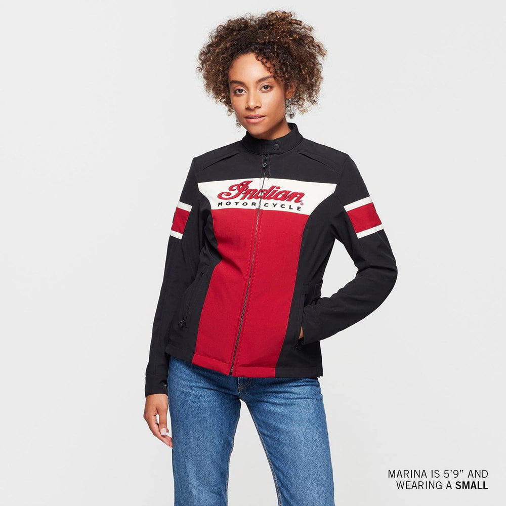 
                      
                        Indian Motorcycle Women's Madison Jacket, Red
                      
                    
