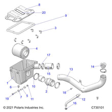 Polaris Off Road Hose Assembly, Breather, Genuine OEM Part 2521911, Qty 1