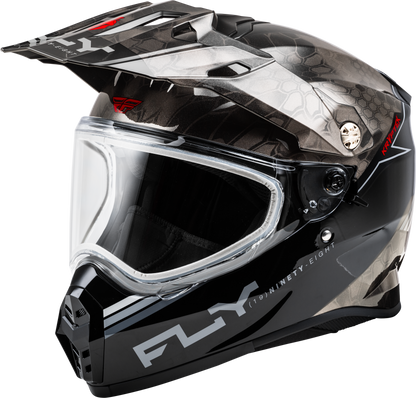 Trekker Cw Conceal Helmet Dual Shld Black/Grey/White Xl