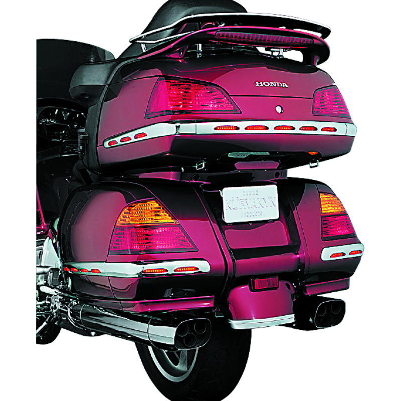 Kuryakyn L.E.D. Trunk Molding For 01-10 GL1800 Chrome Red Lens