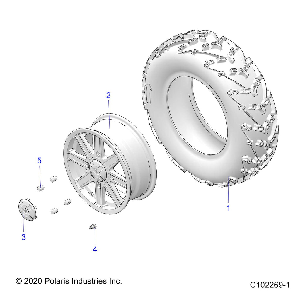 
                      
                        Polaris E-Mark CU063 Tire, 26x8-14, Part 5415737
                      
                    