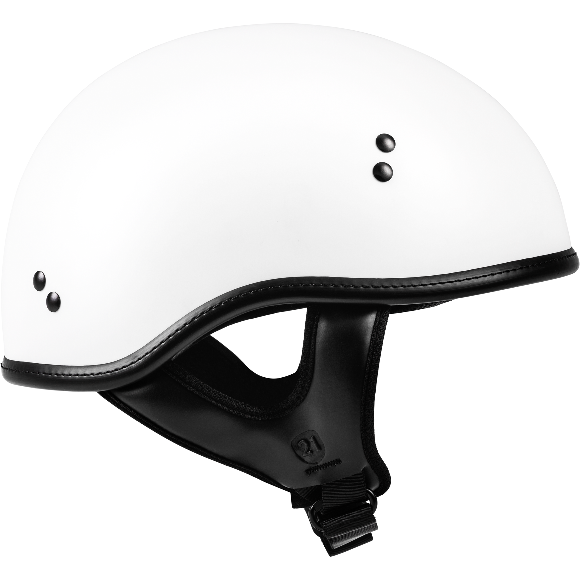.357 Solid Half Helmet Matte White Xs