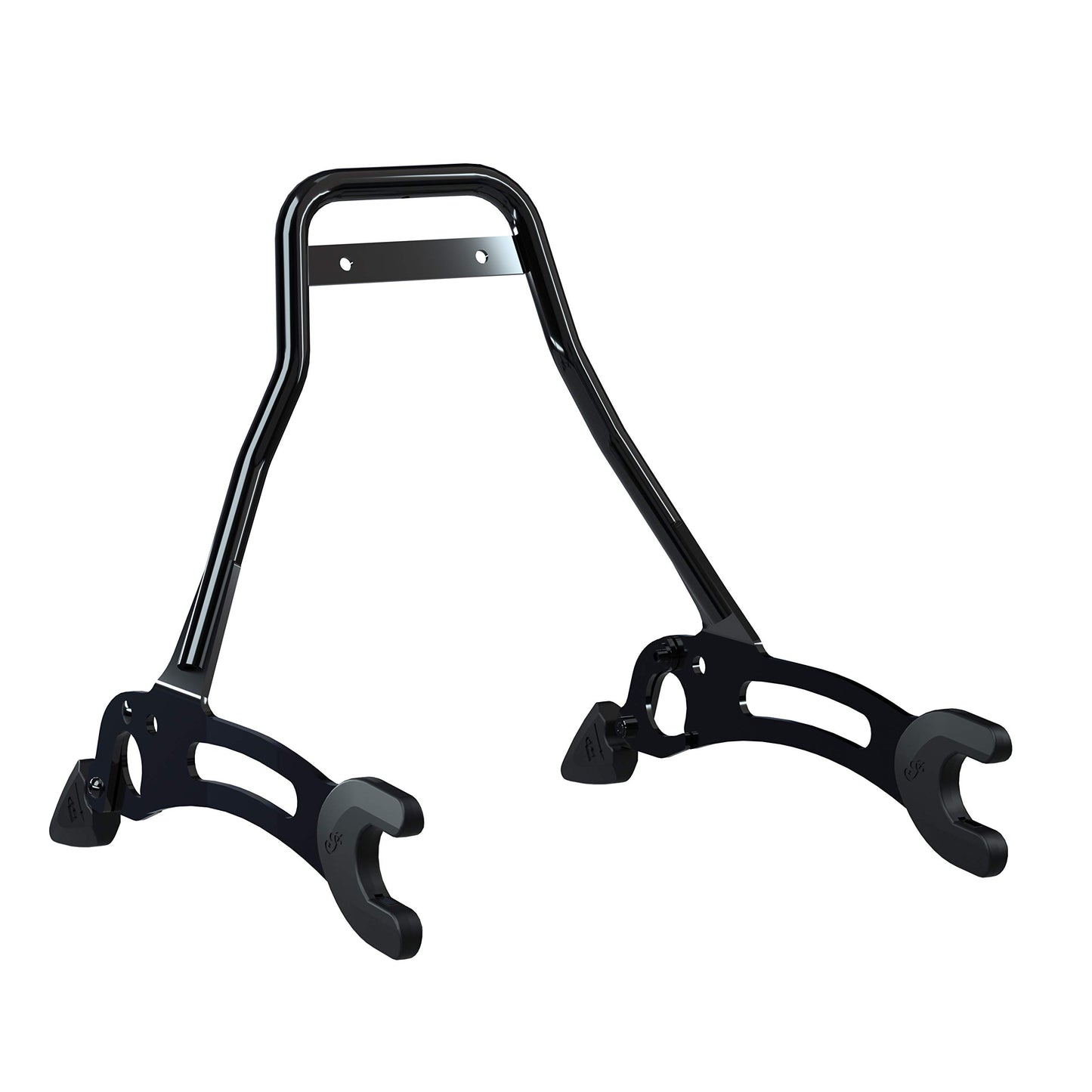 Indian Motorcycle Sissy Bar Low Profile for Passenger, Gloss Black, Fits Specific Chief, Chieftain, Pursuit, Challenger, Roadmaster, Springfield Models and More, Quick Release Technology - 2884619-266