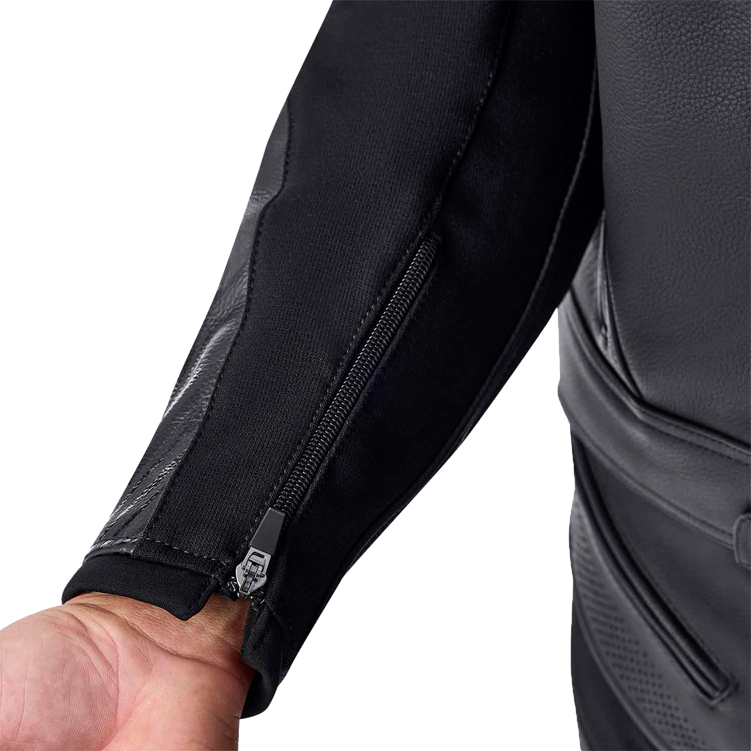 Tractech Evo D3o Jacket Blk/Whi Leather Md