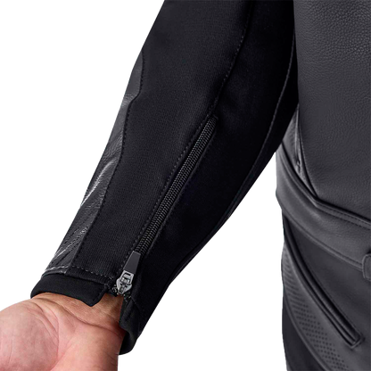 Tractech Evo D3o Jacket Blk/Whi Leather Md