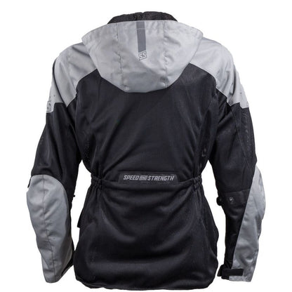 Speed and Strength Starstruck Mesh Jacket Grey/Black Womens - XL