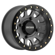 Method MR401 UTV Beadlock 15x7 / 4+3/13mm Offset / 4x136 / 106mm CB Titanium Wheel- Matte Black Ring