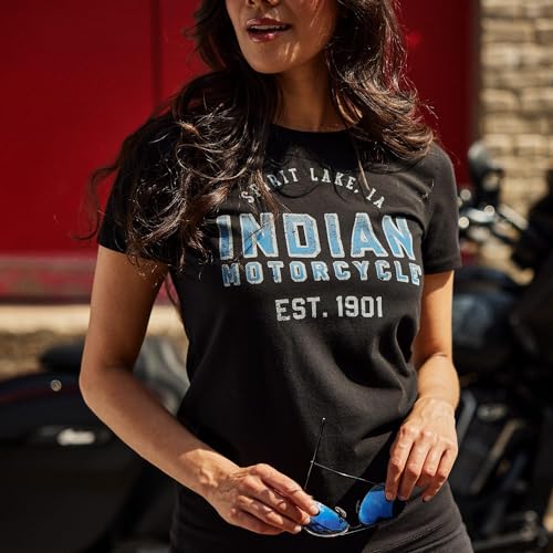 
                      
                        Indian Motorcycle Women's Ombre Blue Logo T-Shirt, Black - L - 283342306
                      
                    
