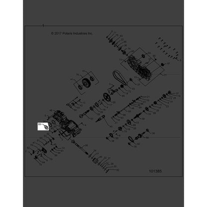 Polaris ATV Triple Lip Seal, 40 x 85 x 7, Genuine OEM Part 3235856, Qty 1