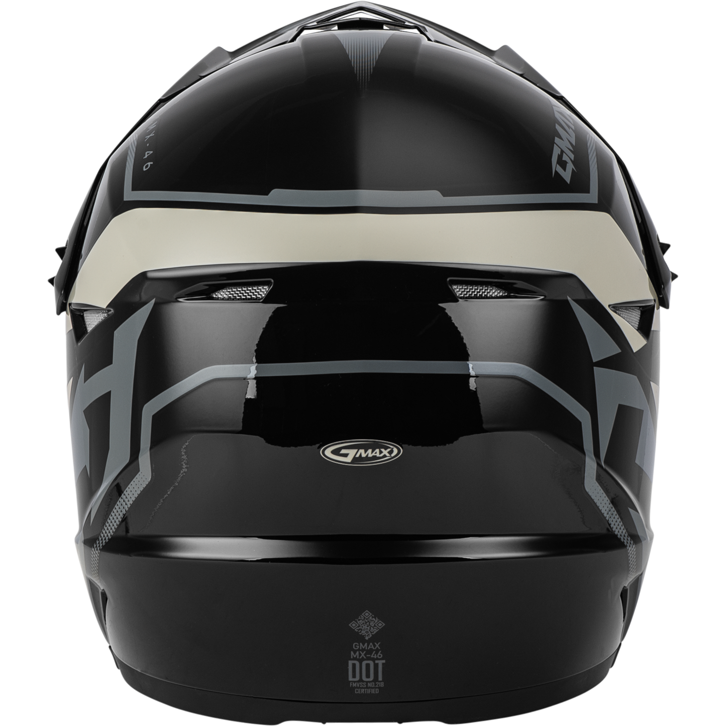 Mx 46 Compound Helmet Black/Grey/White Xl