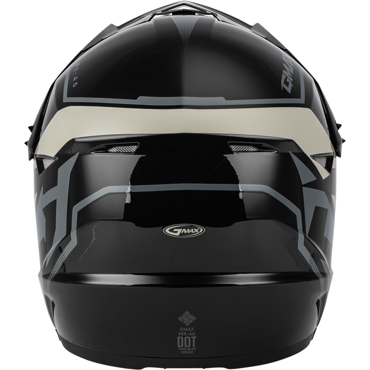 Mx 46 Compound Helmet Black/Grey/White Yl