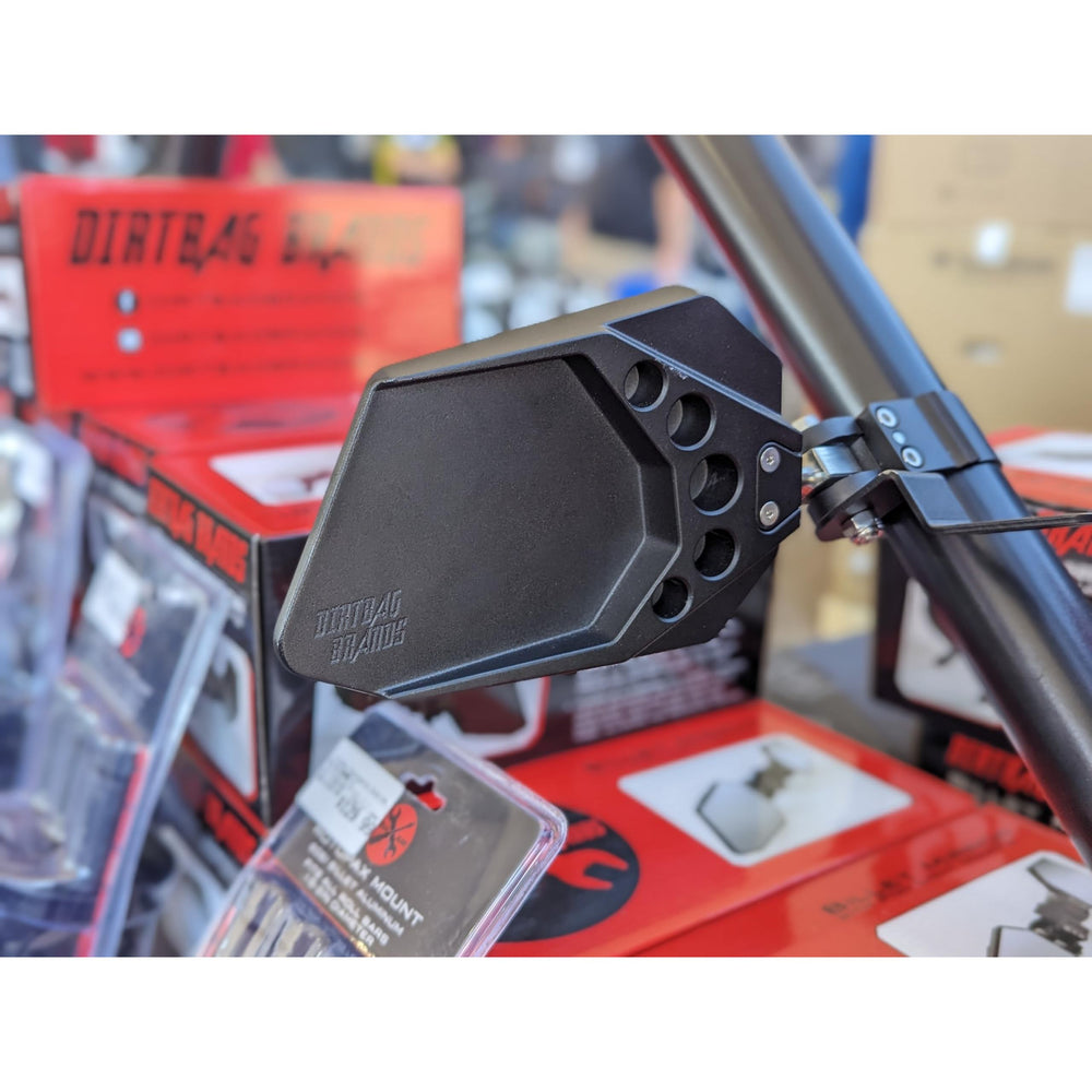 
                      
                        Dirtbag Brands 6061 Billet Mirrors with Ditch/Pod Light Mounts Compatible With All Polaris RZR, Maverick X3, Honda Talon, Kawasaki KRX, and Yamaha YXZ
                      
                    