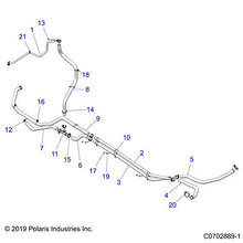 Polaris RZR TUBE-COOLANT,HT LOWER, Genuine OEM Part 5141927, Qty 1