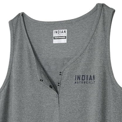 Indian Motorcycle Women's Athlete Logo Print Tank, Gray - S - 286479202
