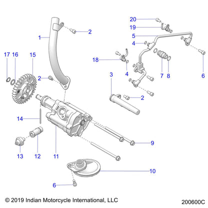 Indian Motorcycle Oil Scavenge Tube, Genuine OEM Part 2521882, Qty 1