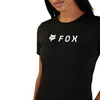 Fox Racing Women's Standard Absolute SS TECH TEE, Black, Large