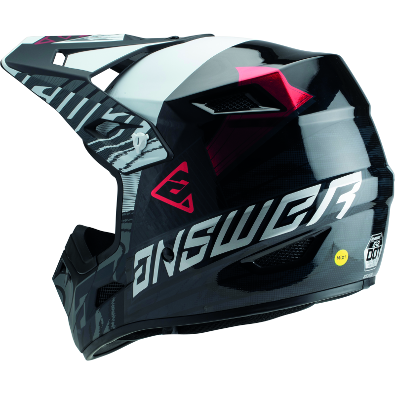 Answer AR3 Ronin Helmet Black/White/Crimson - Small