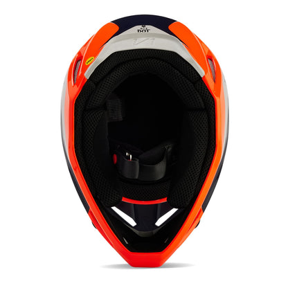 Fox Racing V1 MOTOCROSS HELMET, NITRO FLO ORANGE, Large