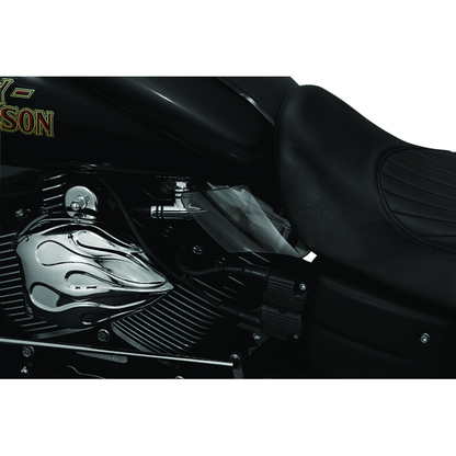 Kuryakyn Saddle Shields Heat Deflectors 99-17 Dyna Models Smoke