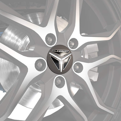 Slingshot Wheel Caps - Matte Black - 2884819-458