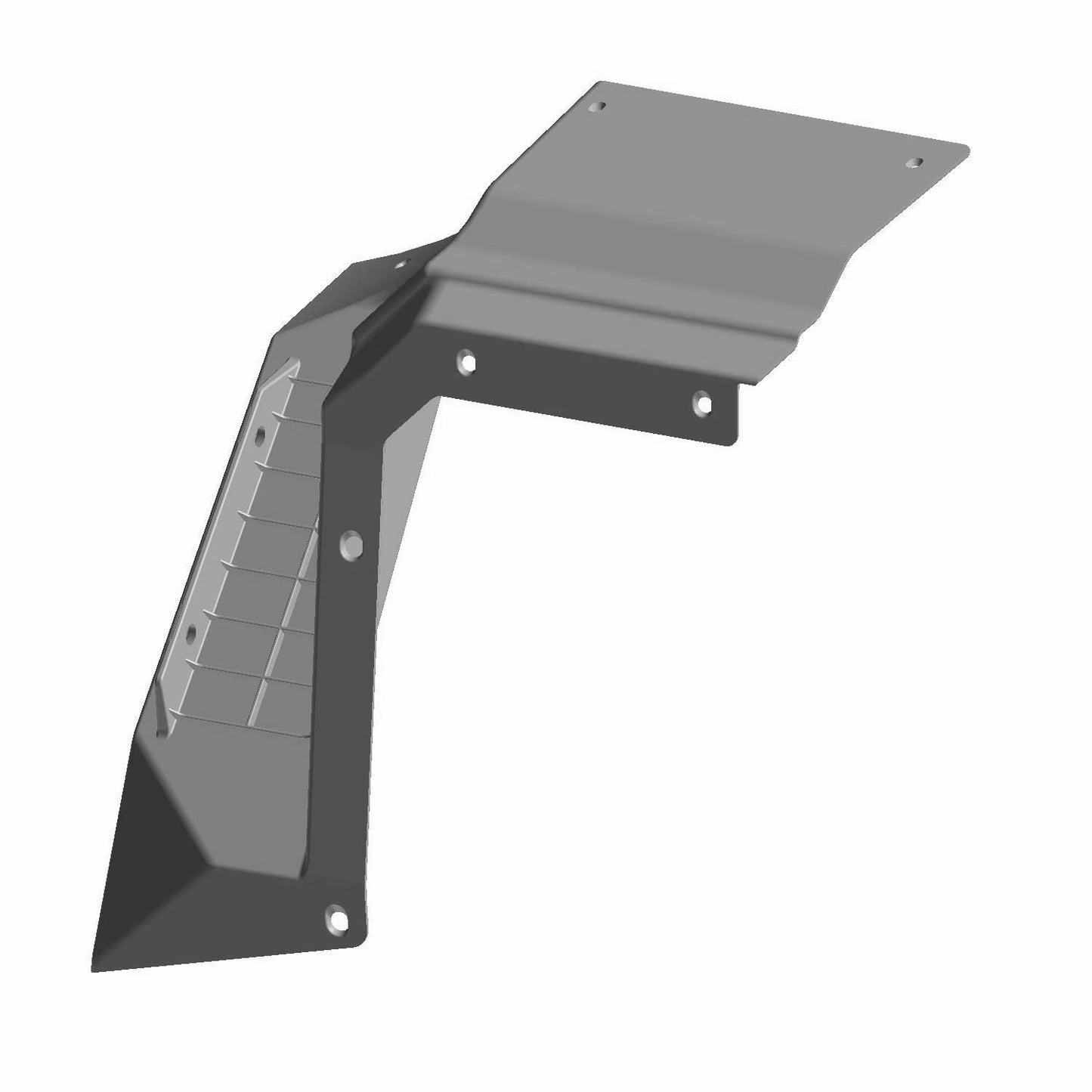 Polaris RZR Passenger Footrest Panel, Black, Genuine OEM Part 5455364-070, Qty 1